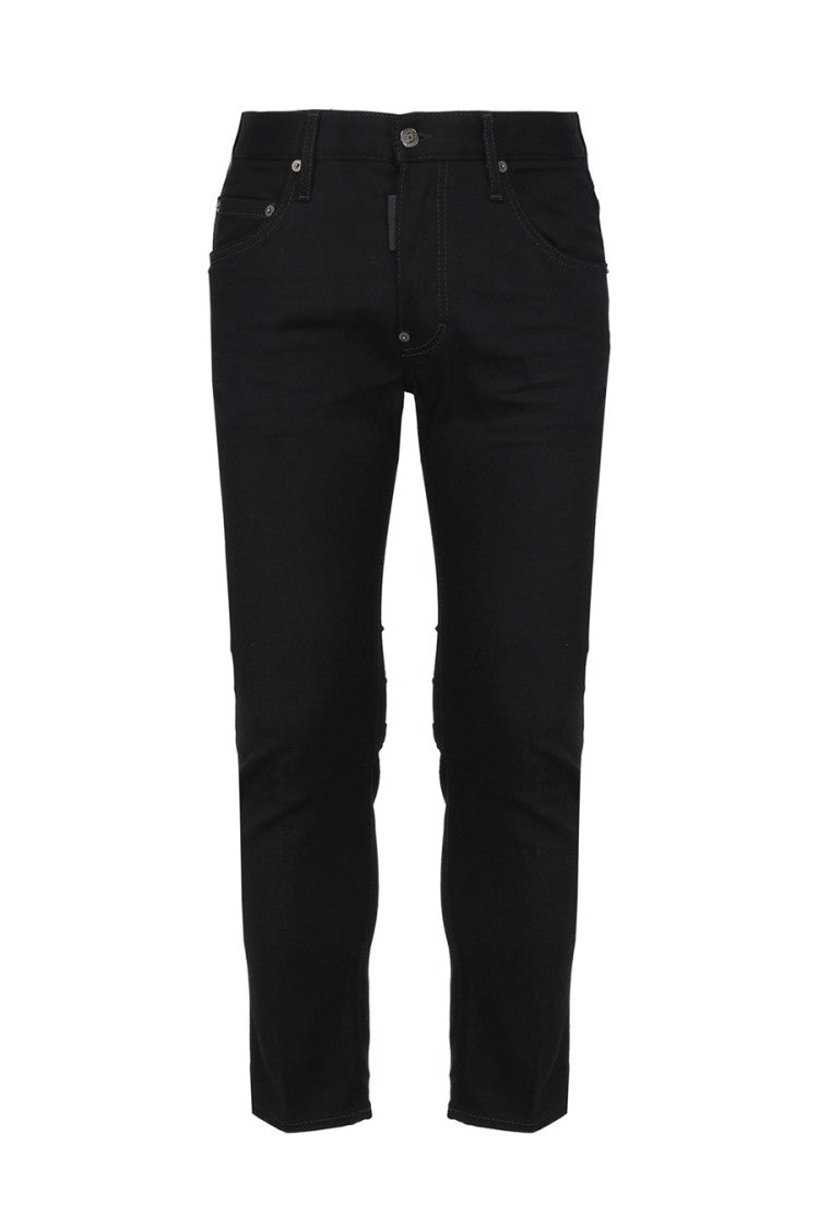 Dsquared2 Sleek Black Jeans Stretch Fabric Fit
