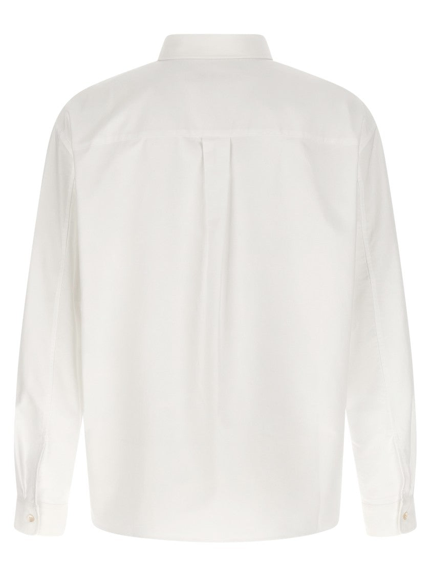 Marni Contrast Embroidered Front Pocket Cotton Shirt