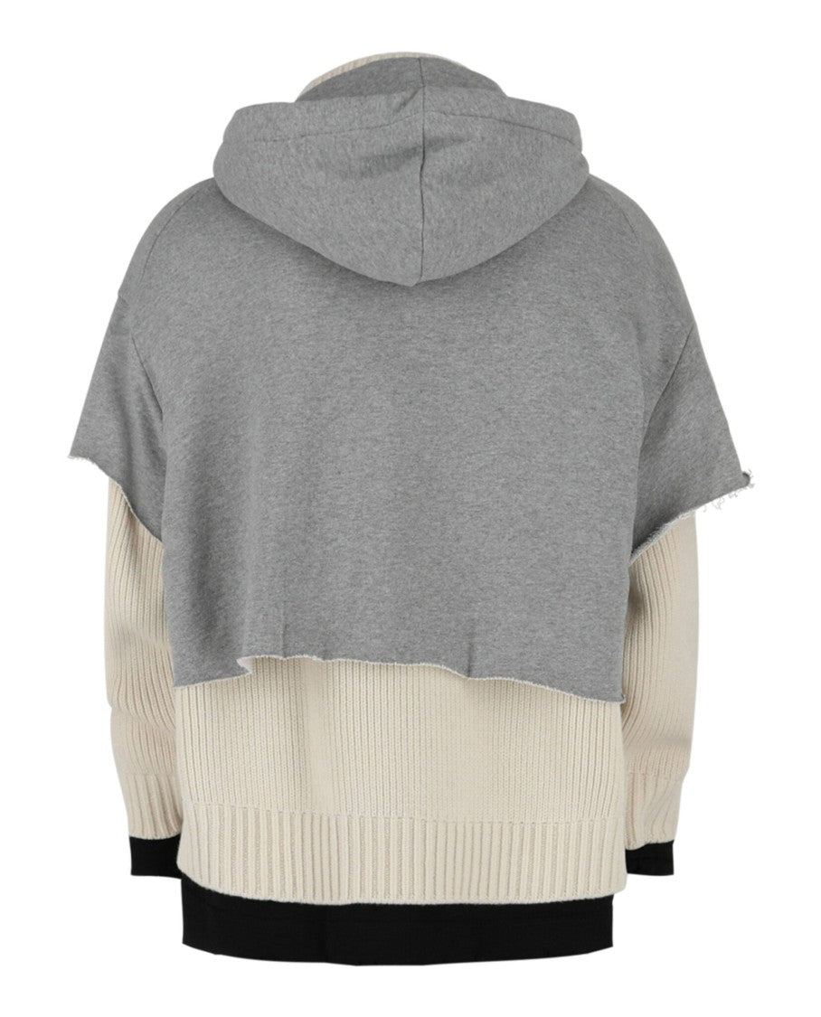 Givenchy Layered Zip-Up Logo Sweater