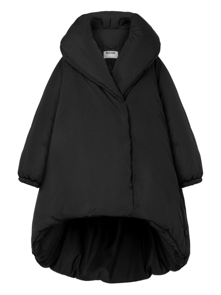 Moschino High Collar Black Down Coat