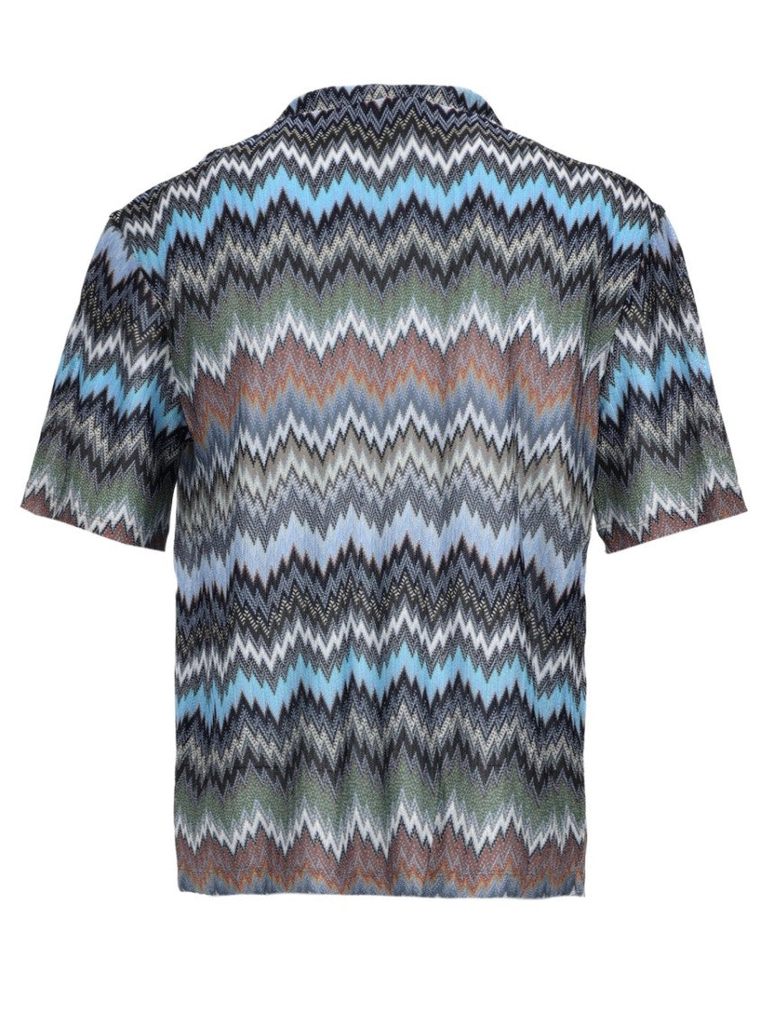 Missoni Multicolor Zigzag Print Viscose Shirt