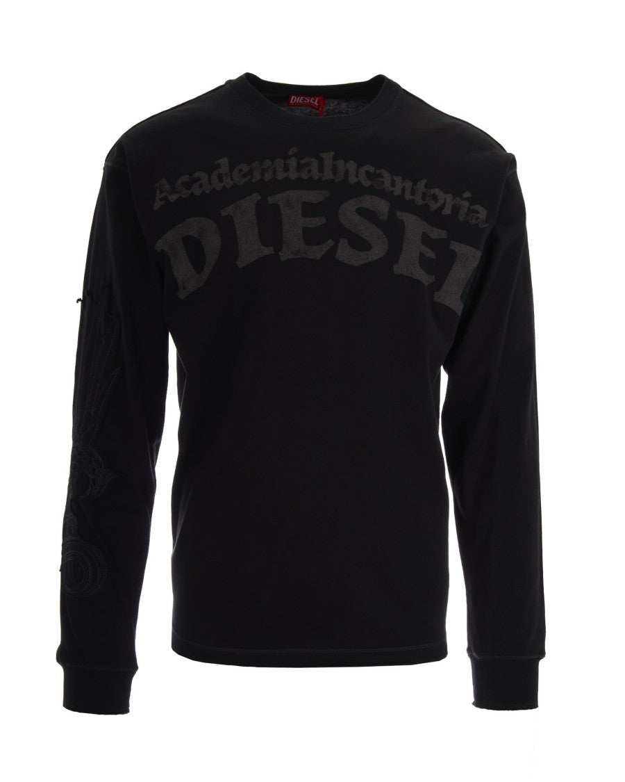 Diesel Off Black Norm Cotton T-Shirt