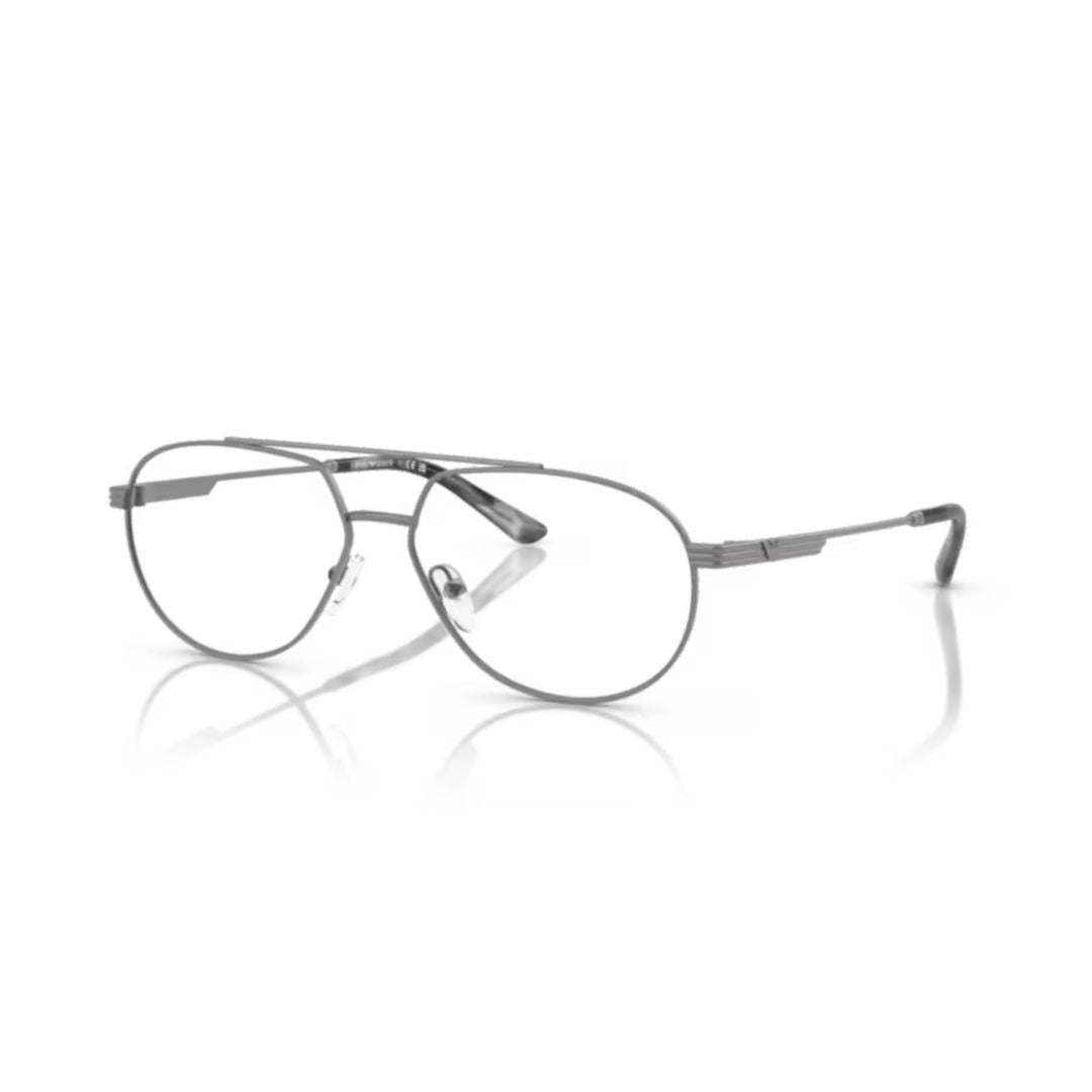 Emporio Armani 0Ea1165 Double Bridge Metal Aviator Sunglasses