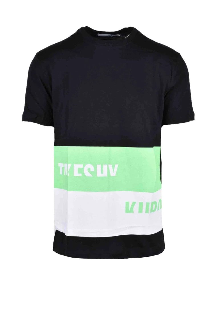 Takeshy Kurosawa Black Striped Cotton T-Shirt