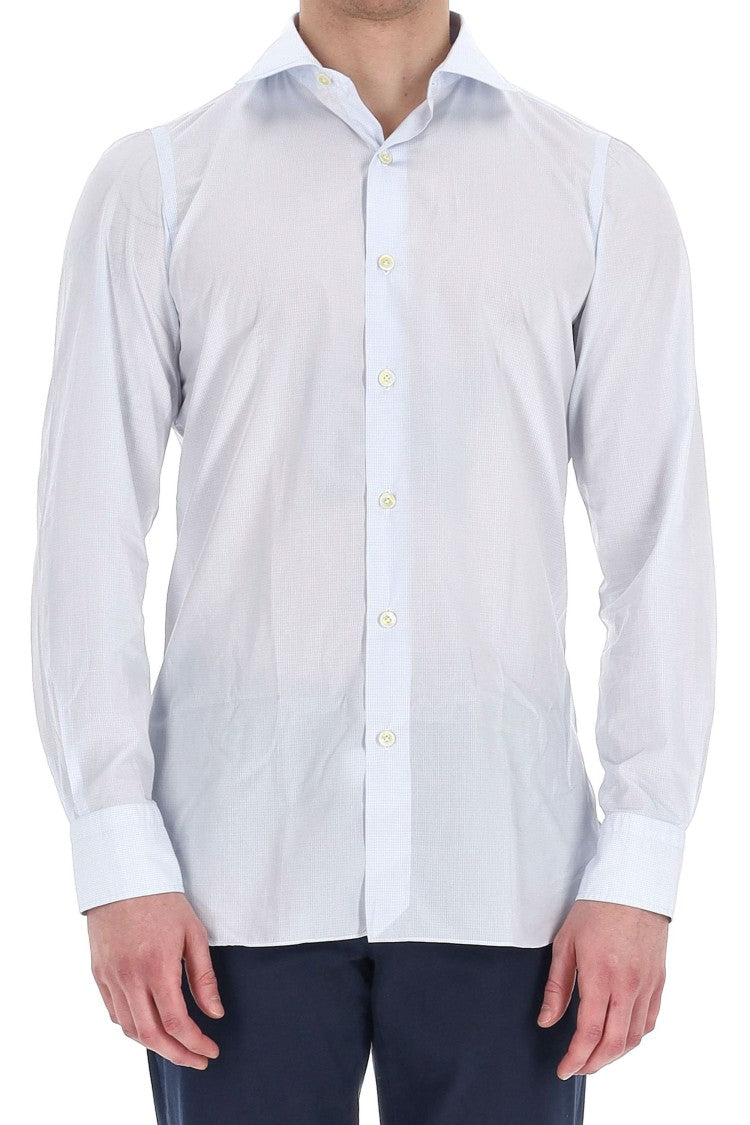 Finamore Napoli Line Micro Check Tailored Shirt