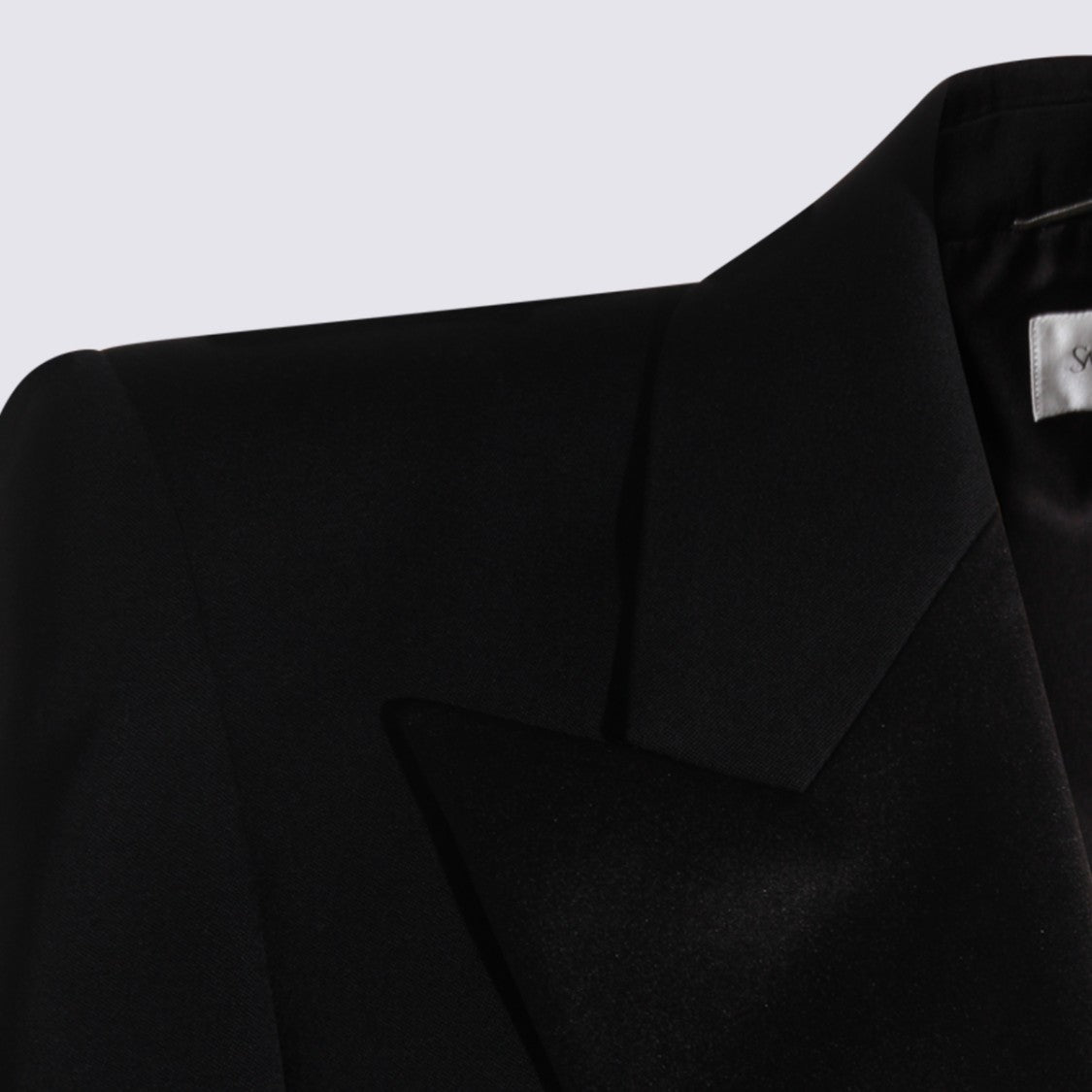 Saint Laurent Tailored Black Blazer With Satin Shawl Collar