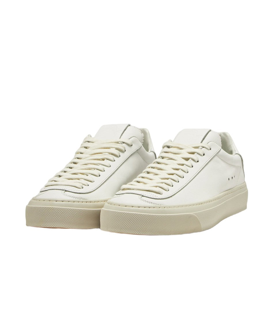 Aqua Alta Venice Leather Sneakers With Textured Rubber Sole