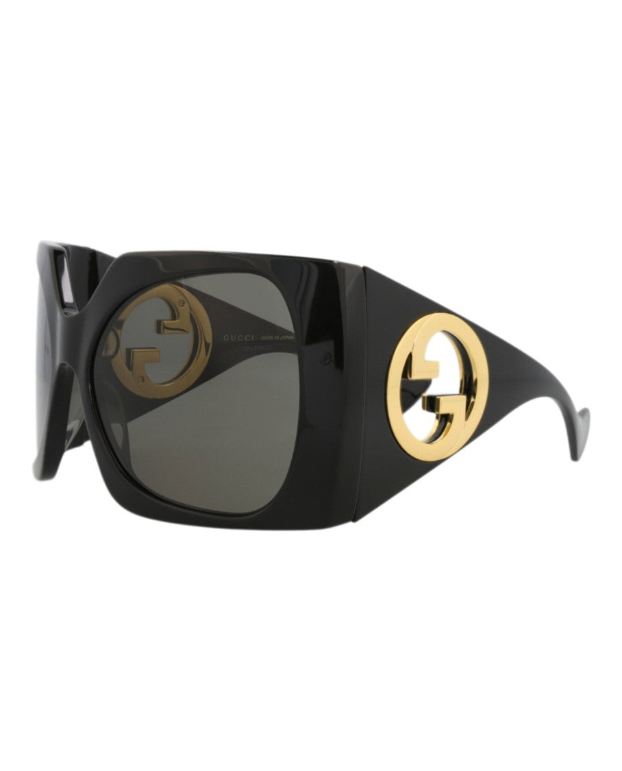 Gucci Shield-Frame Recycled Acetate Sunglasses