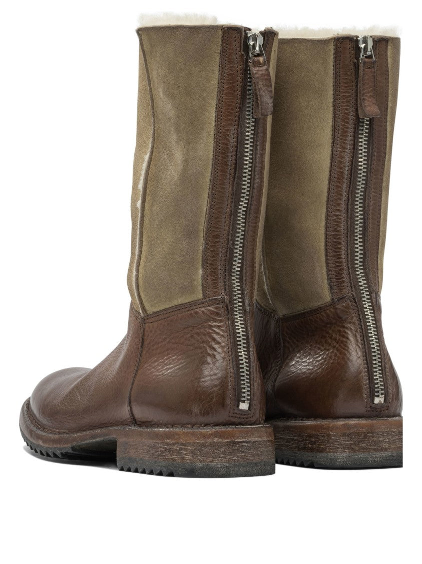 Moma "Rick" Zippered Ankle Boots