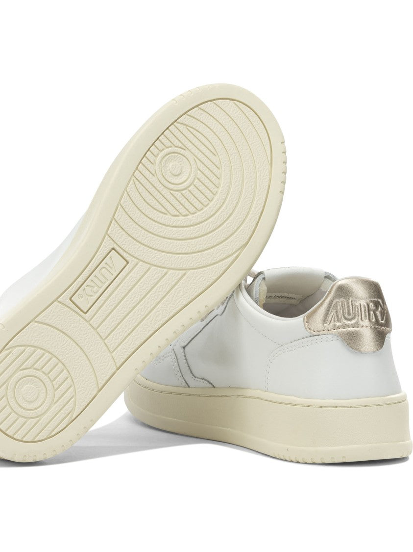 Autry Low-Top Leather Sneakers With Sleek Slip-On Design