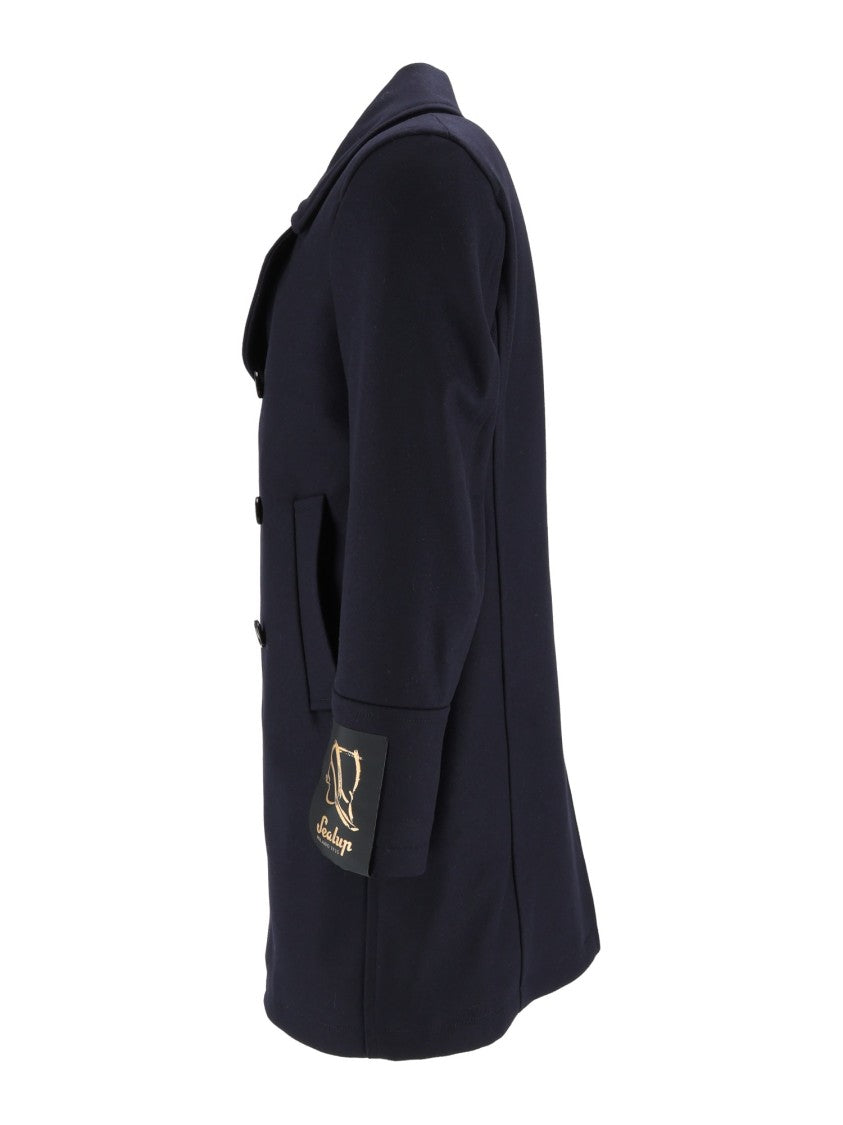Sealup Genova Virgin Wool Double-Breasted Peacoat