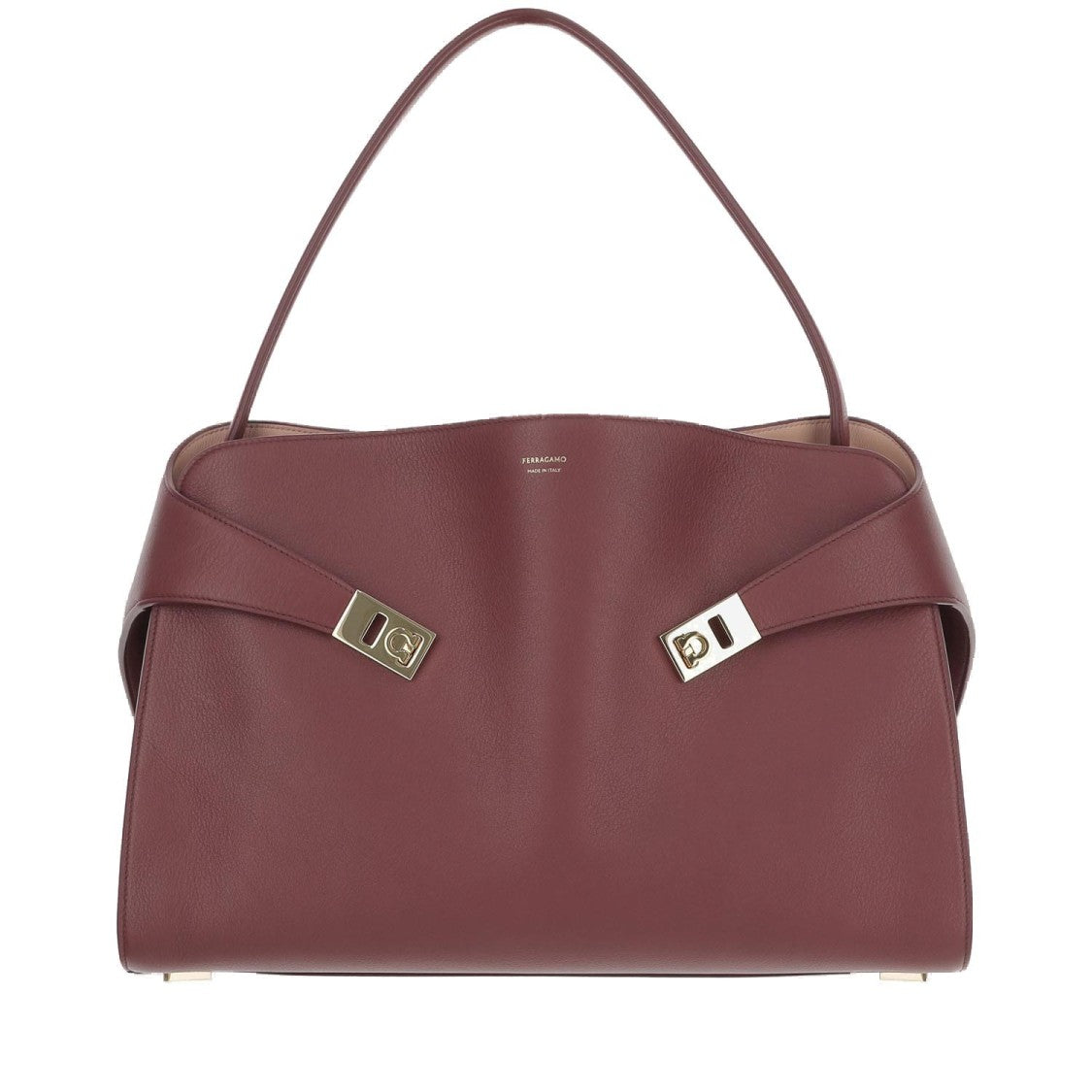 Salvatore Ferragamo Hug Soft Two-Tone Large Shoulder Bag