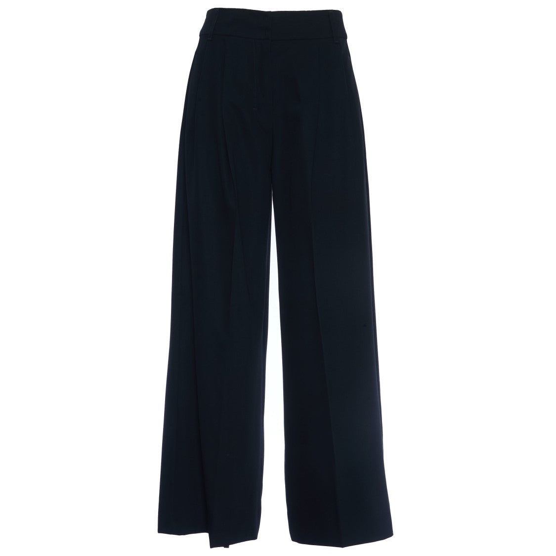 Max Mara High-Waisted Straight Leg Trousers With French Pockets