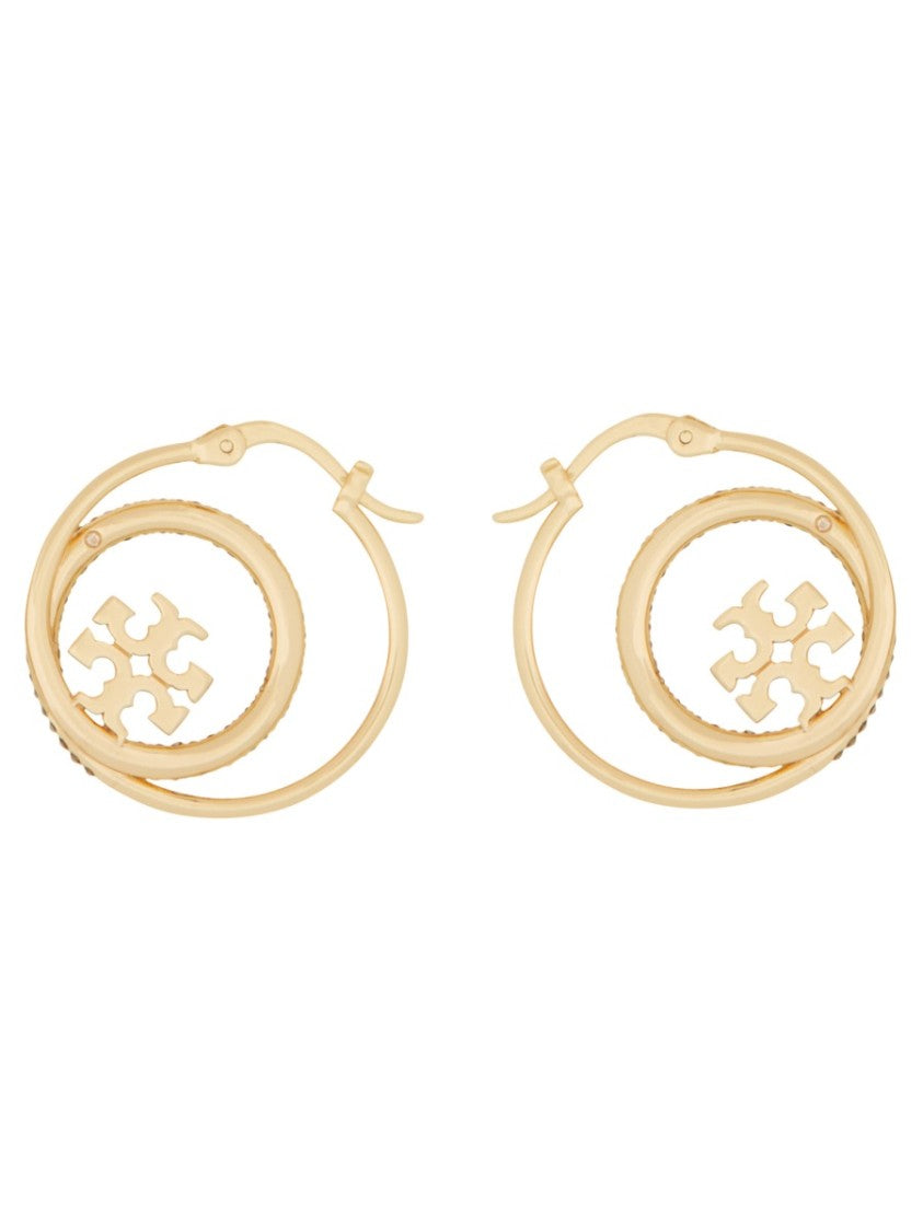 Tory Burch "Miller" Hoop Earrings