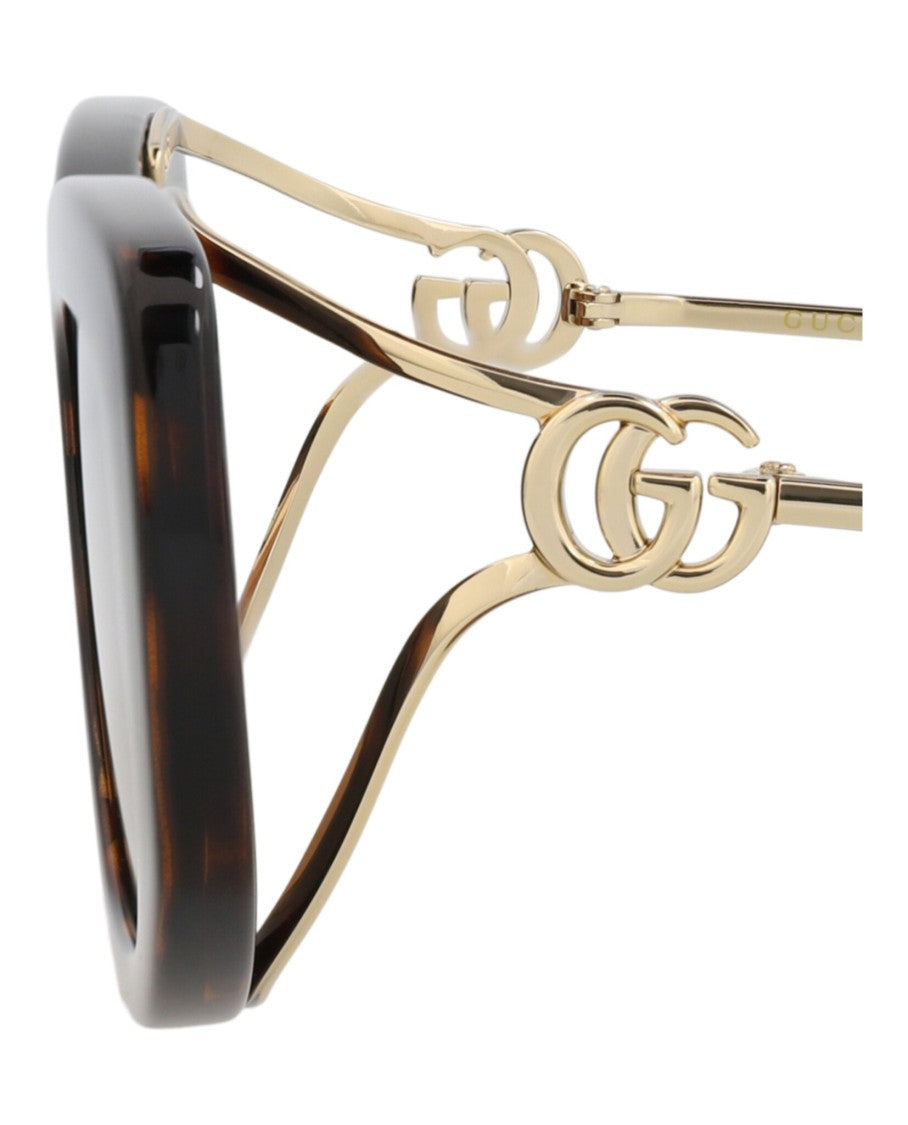 Gucci Square-Frame Injection Sunglasses