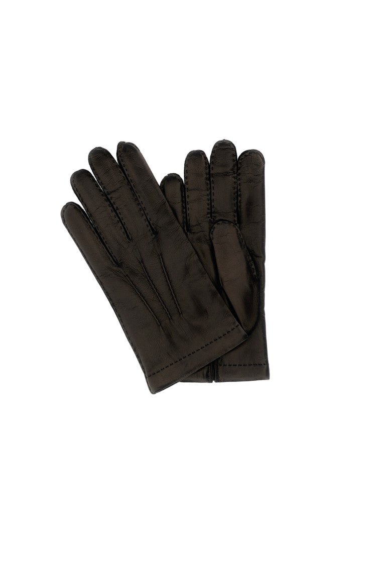 Mario Portolano Black Gloves With Tailored Design