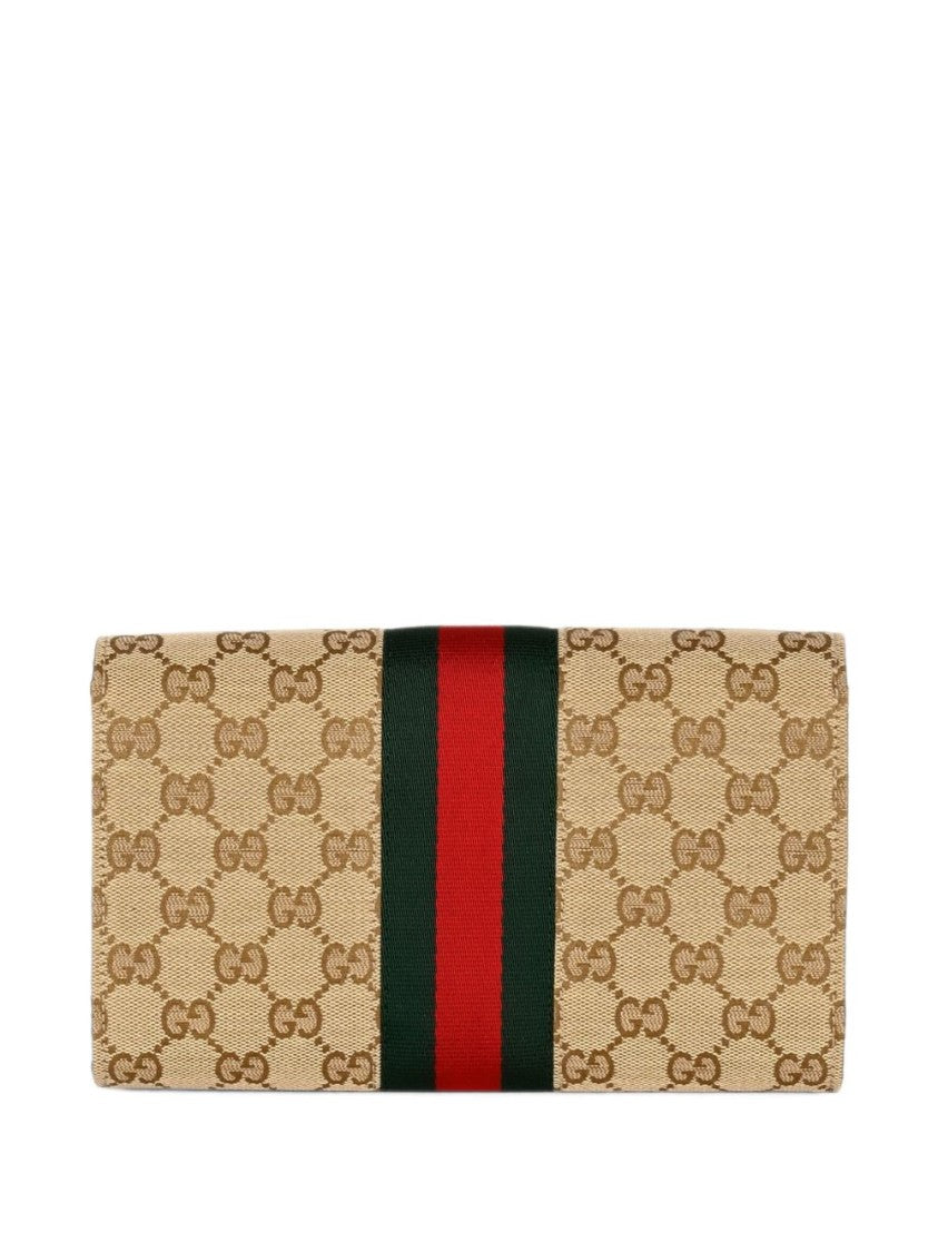 Gucci Monogram Canvas Horsebit Rectangular Clutch