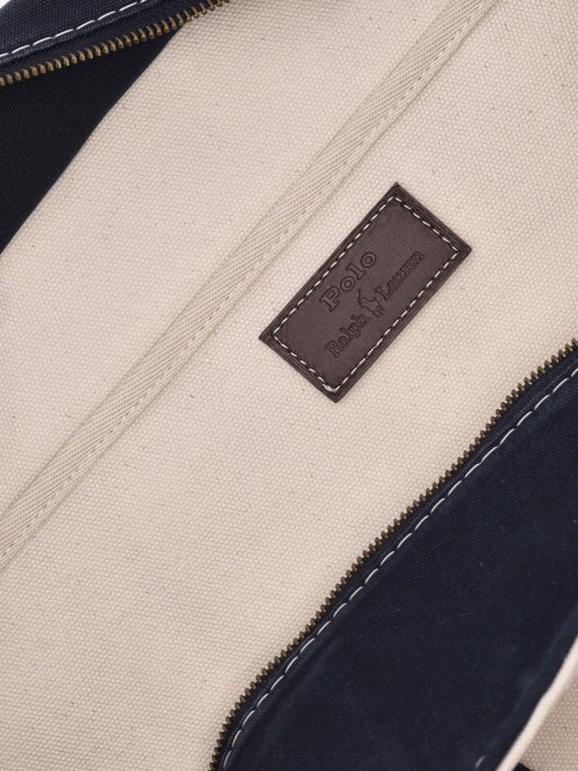 Polo Ralph Lauren Cream Canvas Big Pony Tote Bag