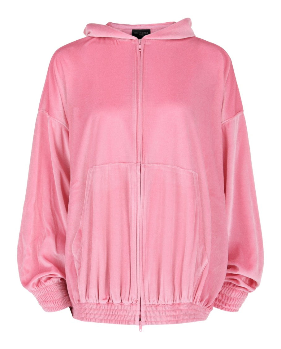 Balenciaga Bb Paris Zip-Up Hoodie