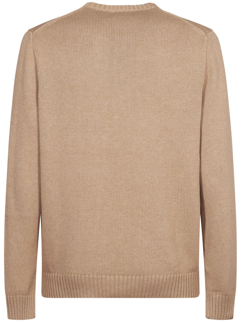 Polo Ralph Lauren Classic Crew Neck Pullover Sweater With Embroidered Logo