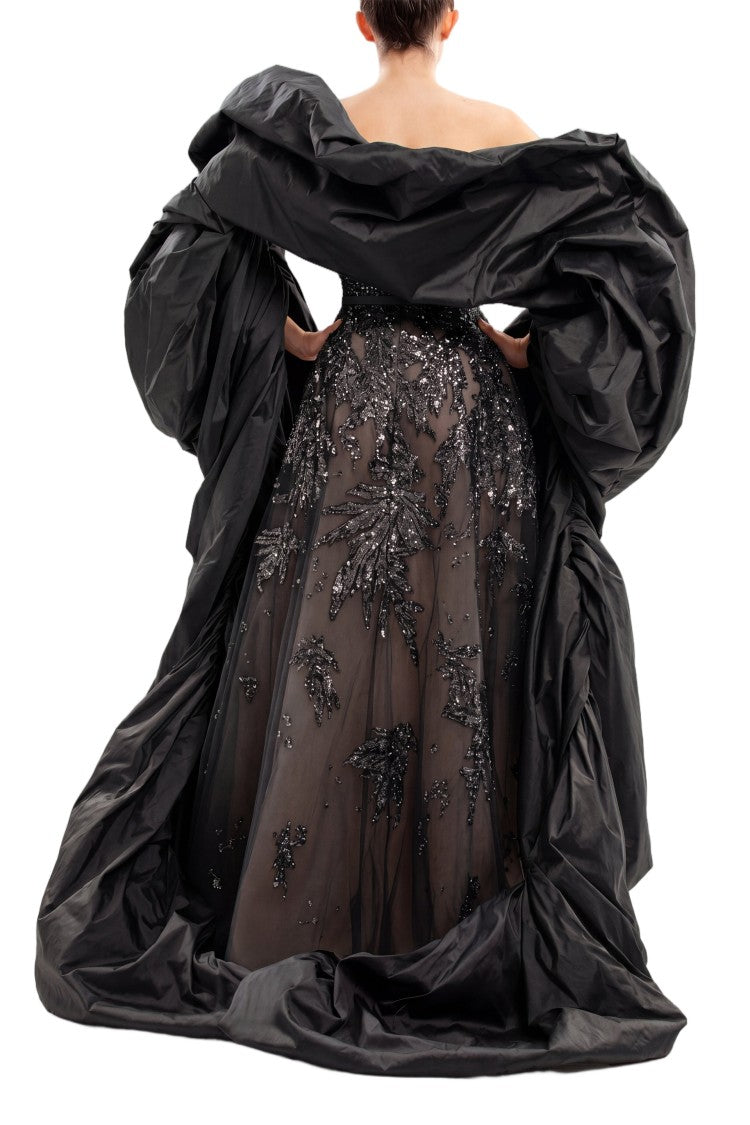 Saiid Kobeisy Taffeta Cape