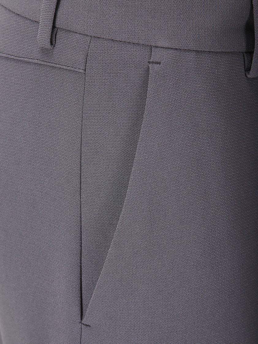 Alberto Biani Wide Leg Pressed Crease Trousers