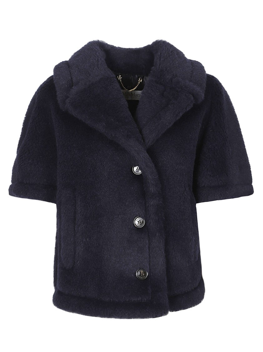 Max Mara Mxacorvino1 Short Plush Alpaca Blend Cape