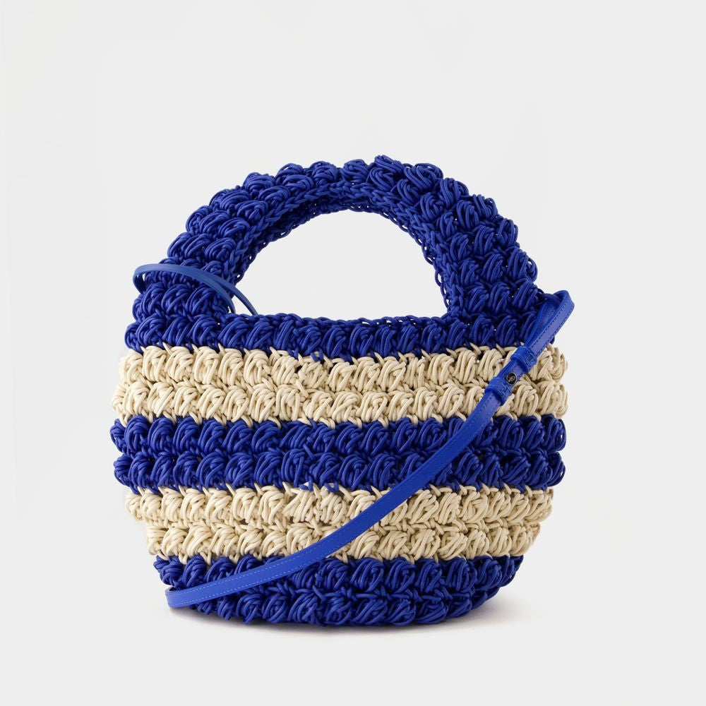 J. W. Anderson Popcorn Basket Bag - Cotton - Blue/White