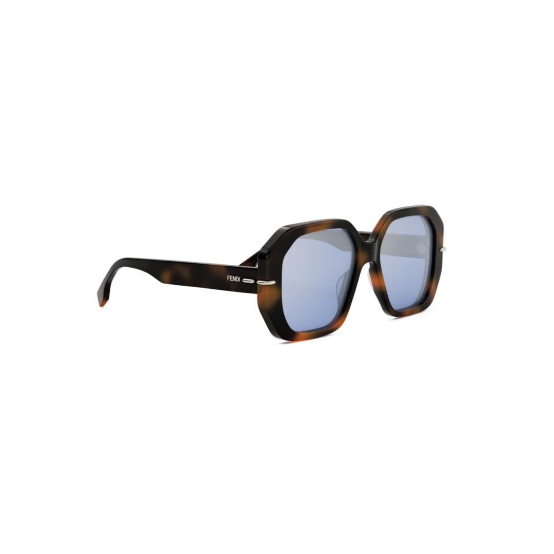 Fendi Fe40173i Oversized Geometric Tortoiseshell Sunglasses