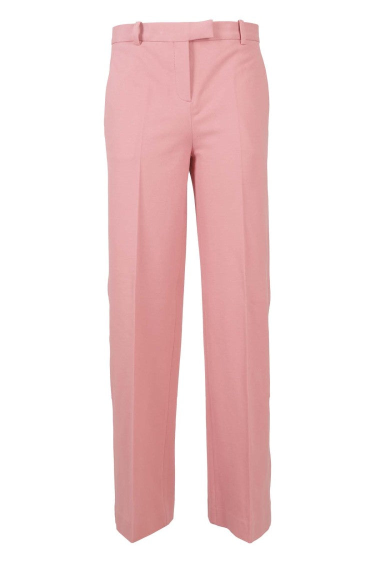 Circolo 1901 Wide-Leg Trousers In Soft Piquet Fabric