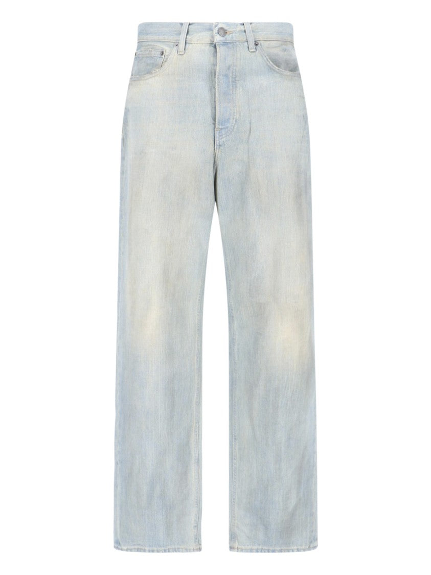 Haikure Light Blue Logan Wide-Leg Denim Jeans