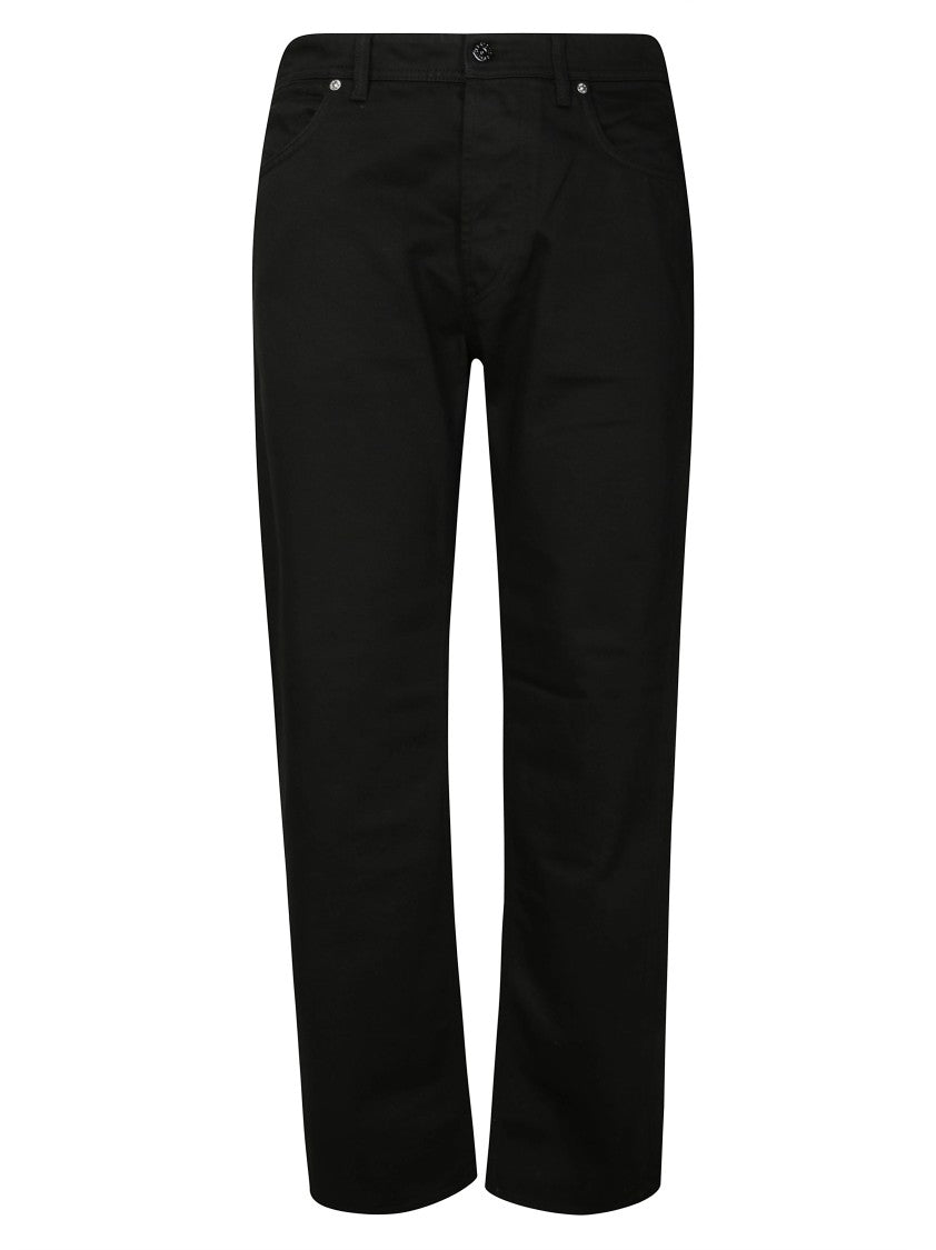 Stone Island Straight-Leg Black Jeans With Classic Five-Pocket Design
