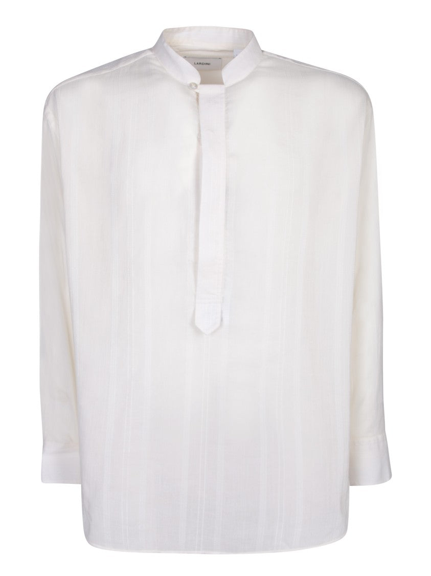 Lardini White Cotton Shirt