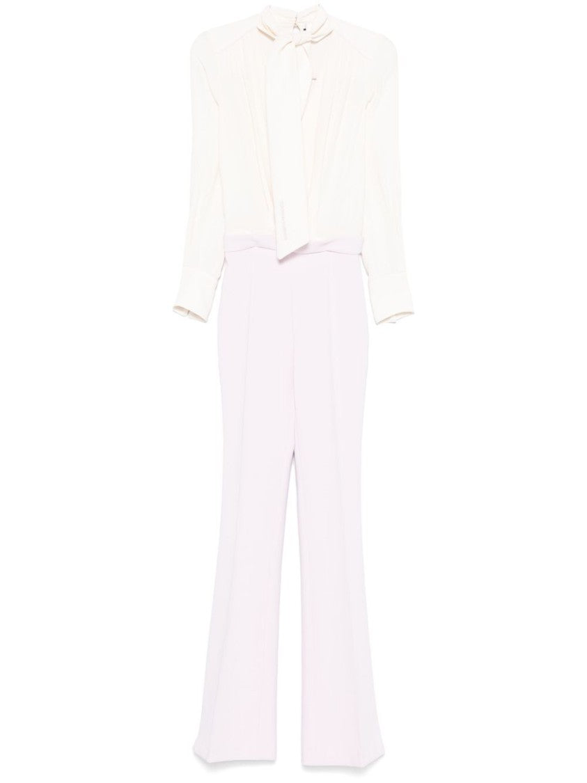 Elisabetta Franchi Fitted Jumpsuit With Flared Pants