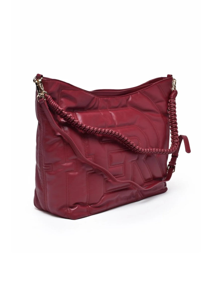 Ermanno Firenze Rachele Handbag With Braided Strap And Logo Detail