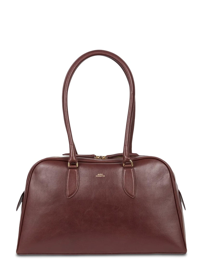 A.P.C. Sac Paloma Deep Brown Vache Leather Handbag