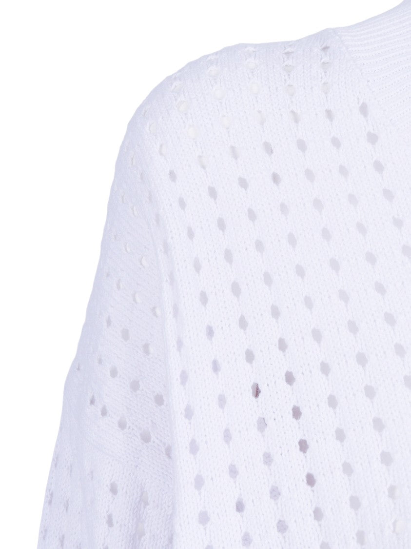 Kangra Cashmere Long Sleeve Open Knit Pulleneck Sweater