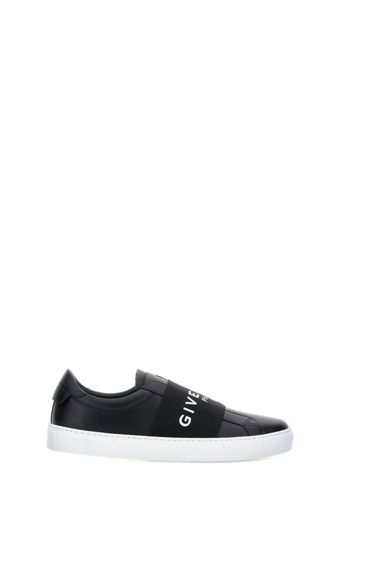 Givenchy Calfskin Leather Sneakers With Printed Logo And Contrasting Sole