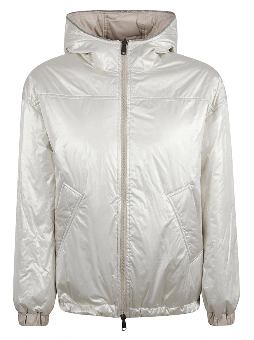 Brunello Cucinelli Modern Hooded Jacket With Front Zipper