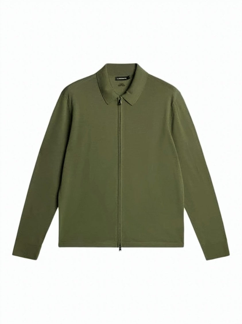 J Lindeberg Merino Wool Cardigan With Full Zipper