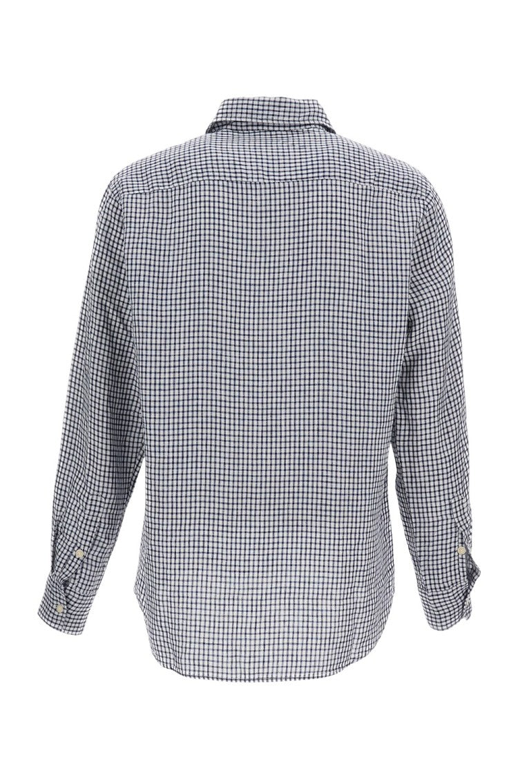 Original Vintage Checked Linen Classic Shirt