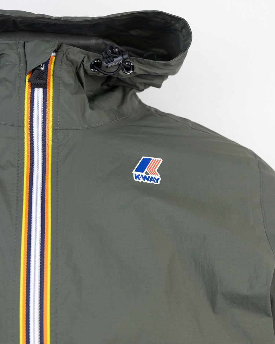 K-Way Green And Blackish Le Vrai 4.0 Claude Jacket