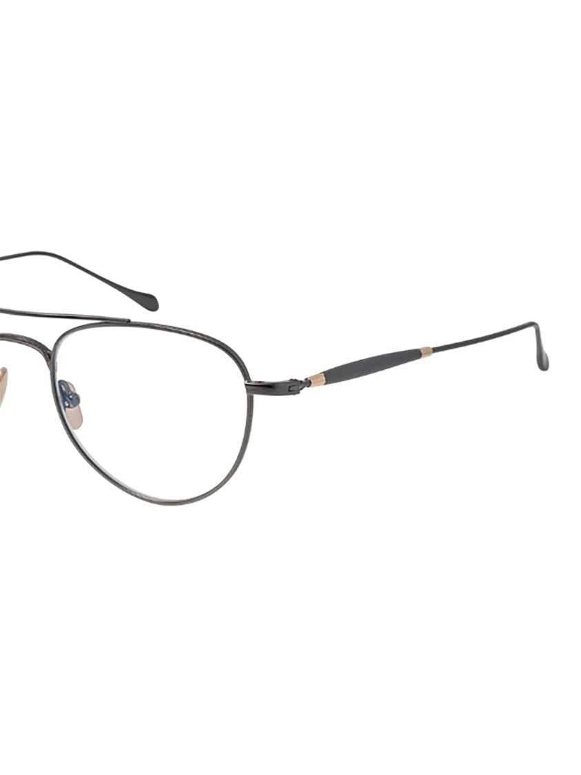 Masunaga Gms/129T Sleek Titanium Oval Eyeglasses