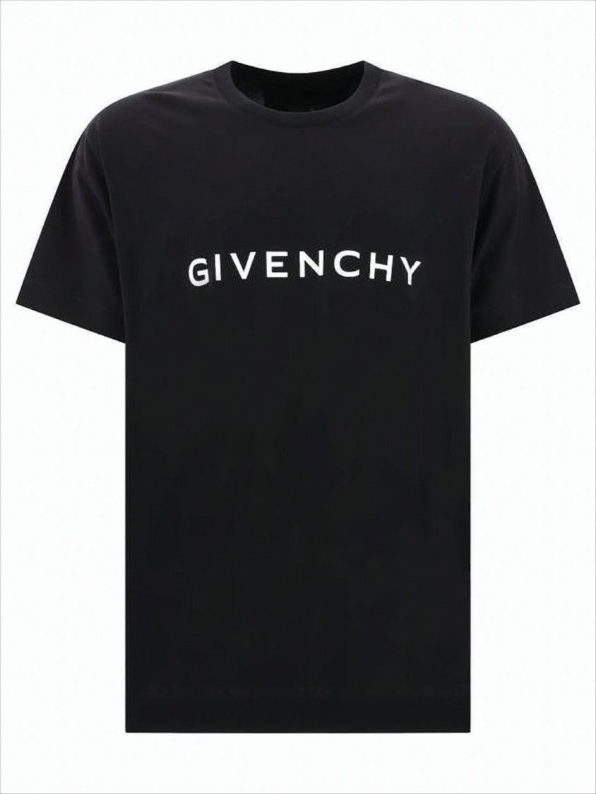 Givenchy Minimalist Black Short-Sleeve T-Shirt With Logo