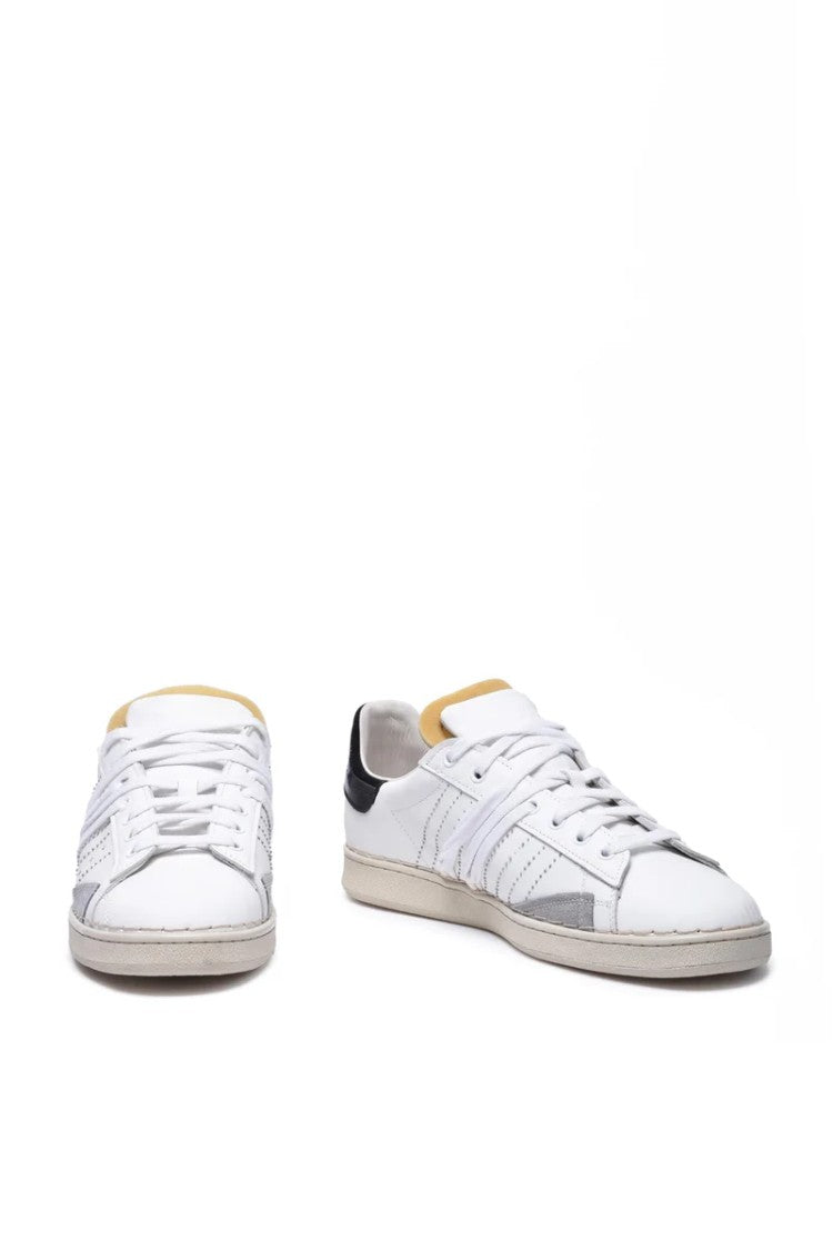 Hidnander Stripeless Ultimate Leather Sneakers - White/Black