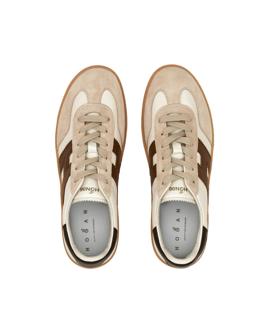 Hogan Cool Ivory/Beige/Brown Sneakers