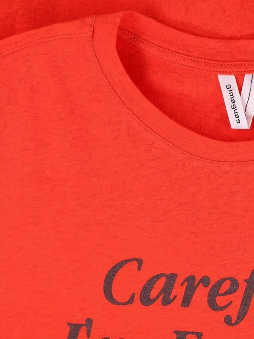 Gimaguas Short-Sleeved Crew Neck T-Shirt With Bold Graphic