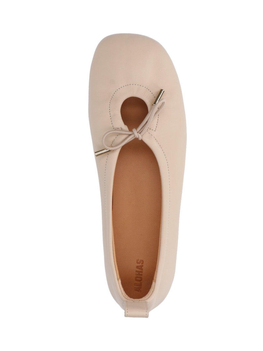 Alohas Pink Rosalind Goat Leather Flats