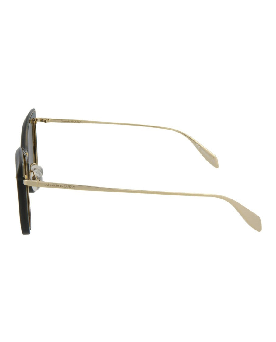 Alexander Mcqueen Cat Eye-Frame Acetate Sunglasses With Metal Temples