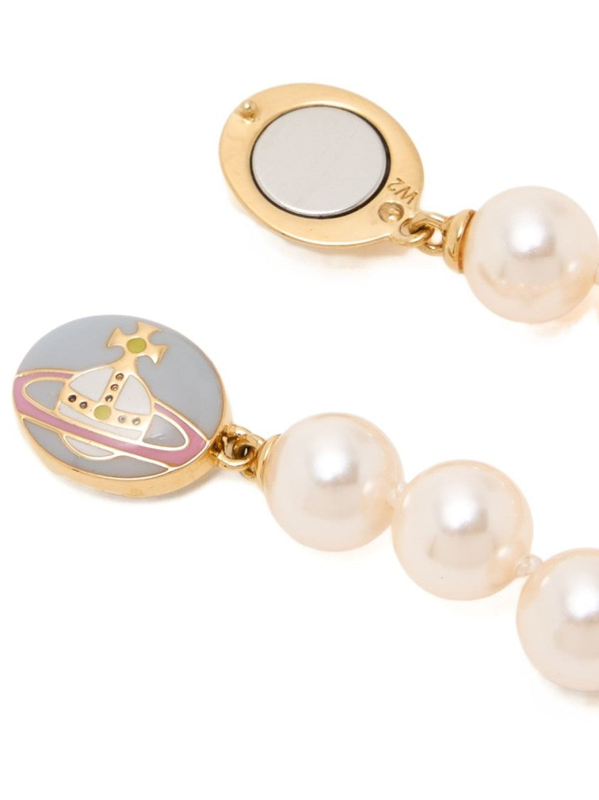 Vivienne Westwood Pearl Bracelet With White